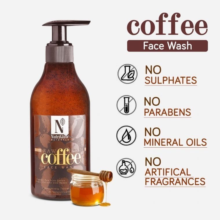 Nutriglow Natural Raw Irish Coffee Face Wash Chemical Free Coffee