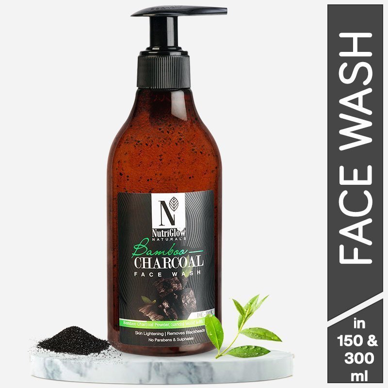 nutriglow charcoal face wash
