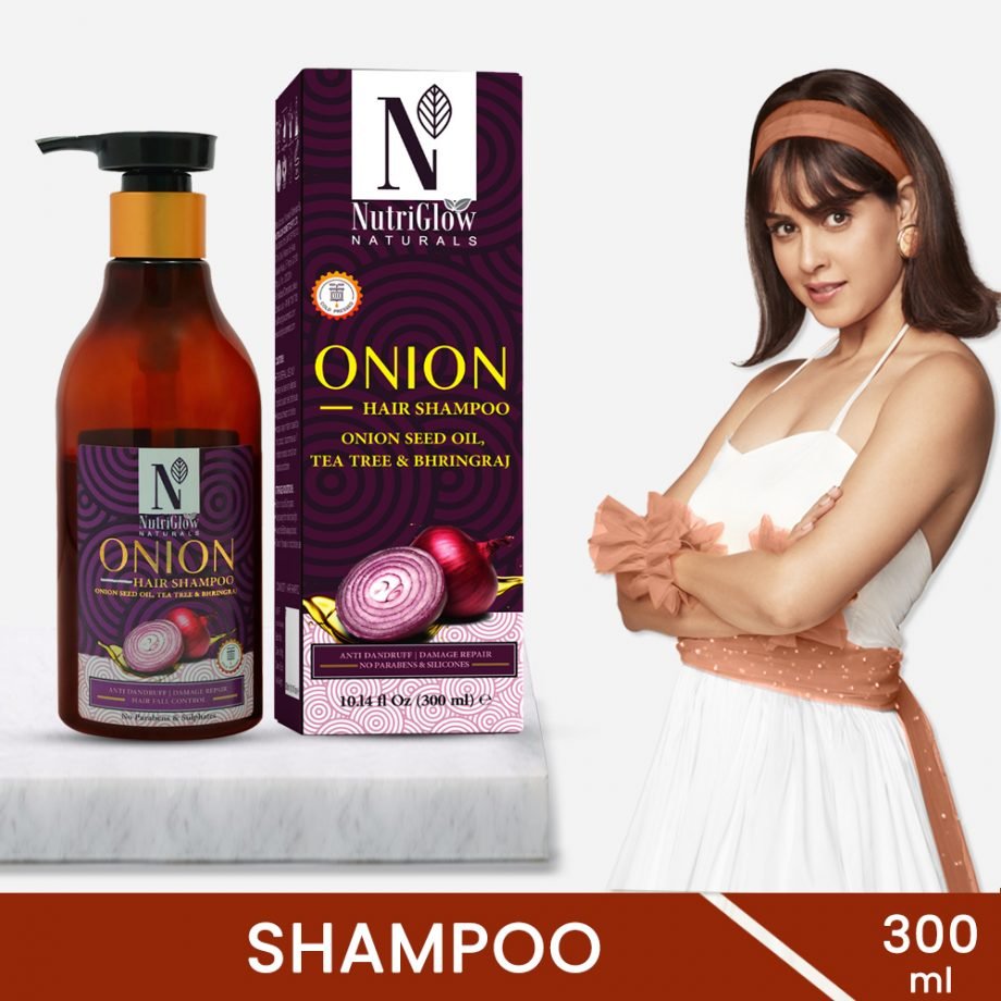 Nutriglow Onion Hair Shampoo for Hair Growth & Hair Fall Control