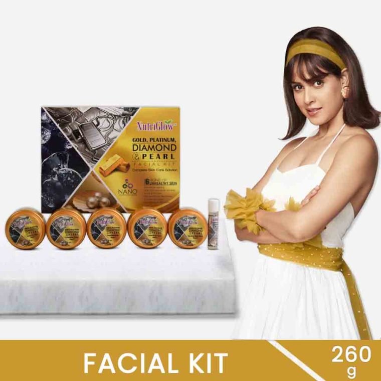 NutriGlow Gold, Platinum, Diamond & Pearl Facial Kit